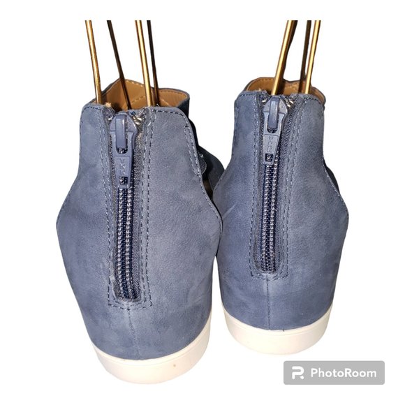 Sh169 Comfortiva Paisley Ladies Blue Pillowtop Memory Foam Sandals 9.5 - Picture 4 of 6